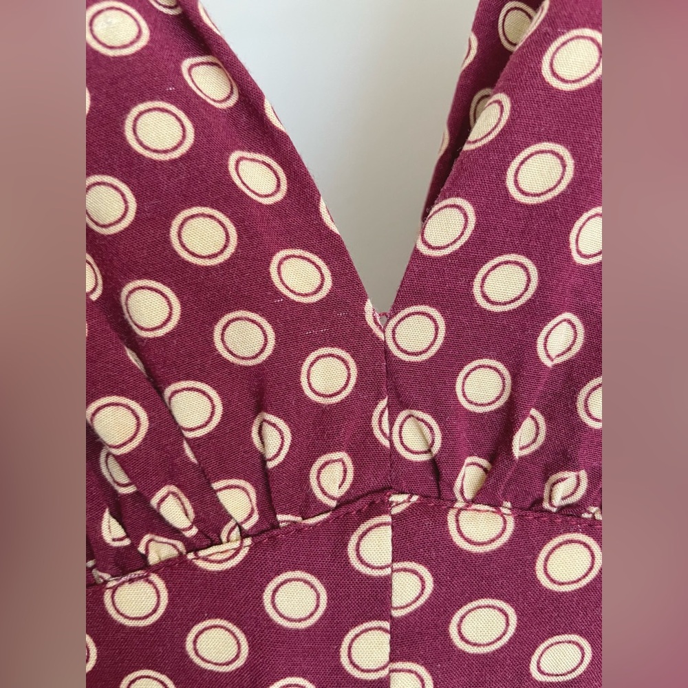 Trashy Diva Women's Medium 1940's Pin Up Style Midi Dress Polka Dot Vtg Print - Picture 13 of 16